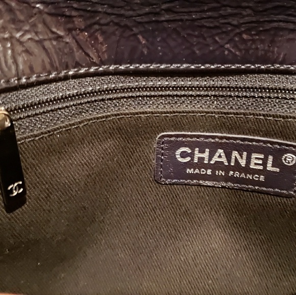 Chanel Sac Class Rabat Navy patent Leather - Picture 7 of 8